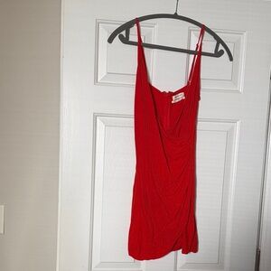 Urban Outfitters Red draped wrap Dress
